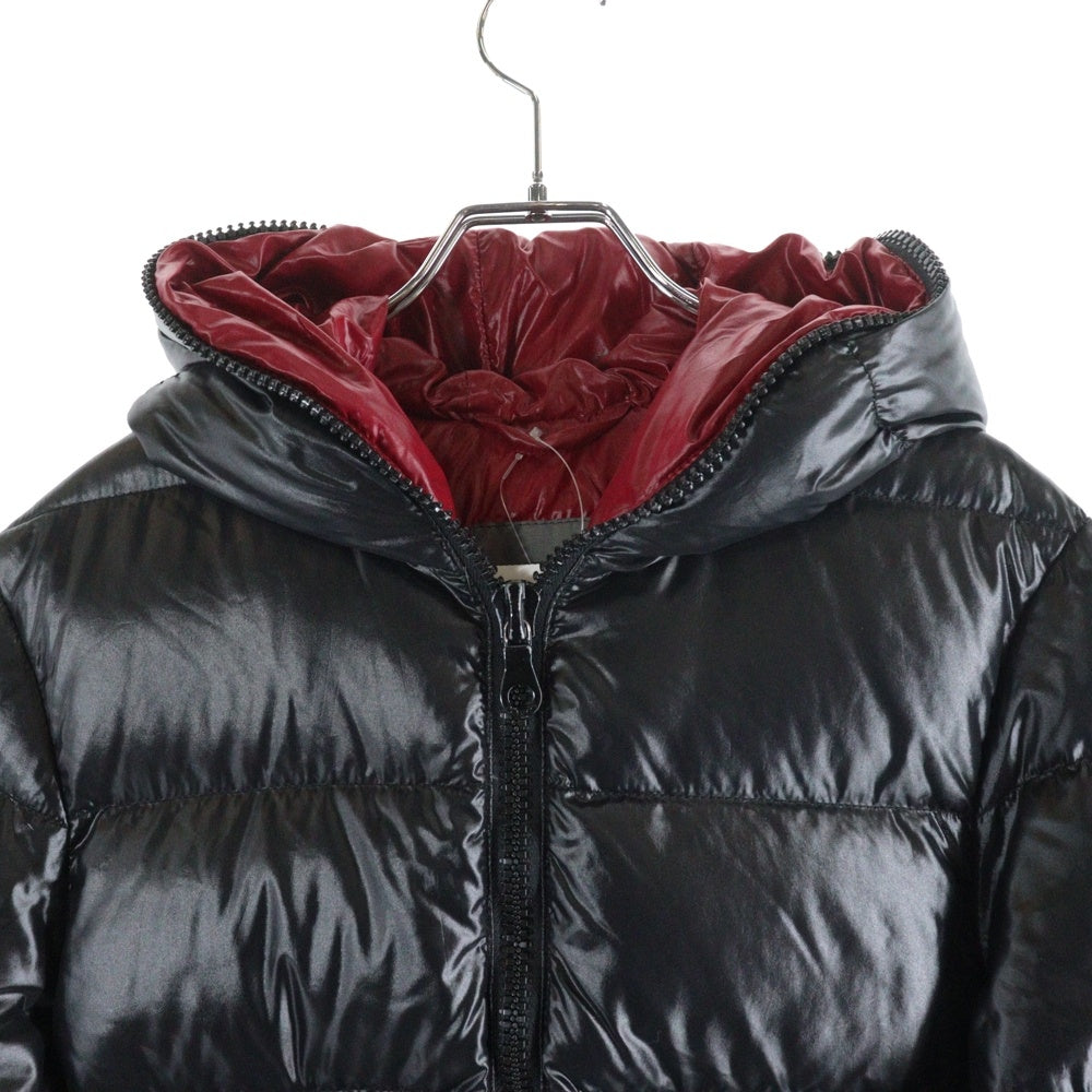DUVETICA(デュベティカ) BEAMS別注 DIONISIO ディオニシオ フルジップ フーデッド ナイロンダウンジャケット ブラック/レッド 01652106