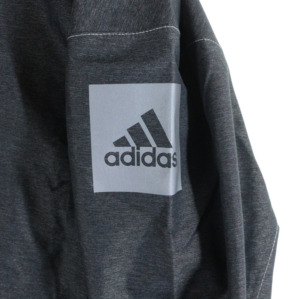 adidas(アディダス) MYSHELTER RAIN RDY フロントジップ フーデッド ナイロンジャケット グレー IB1648