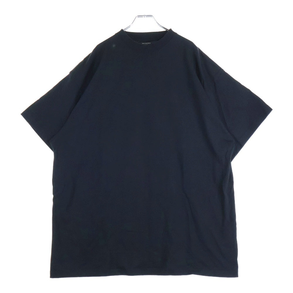 BALENCIAGA(バレンシアガ) 裾ロゴ オーバーサイズ 半袖Tシャツ ブラック 712398 TLVF3