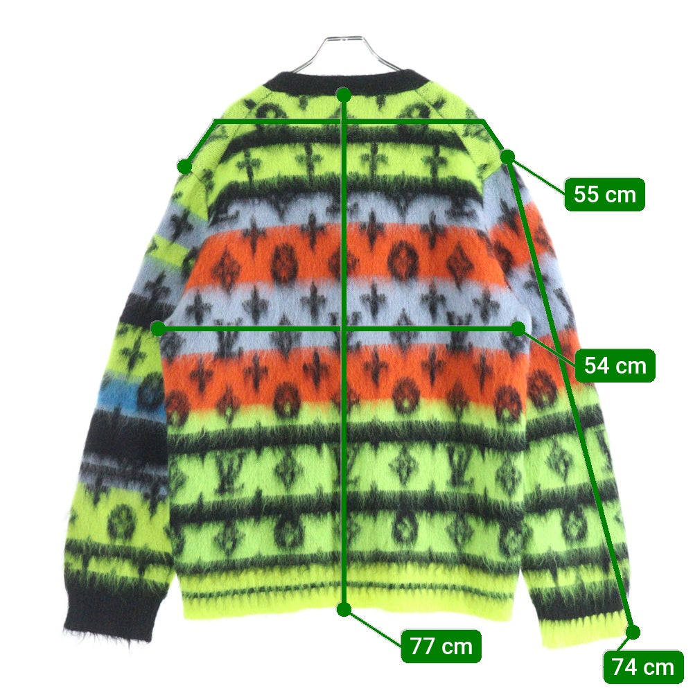LOUIS VUITTON(ルイヴィトン) 22AW モノグラム モヘアカーディガン マルチカラー RM222V NE5 HNN05W