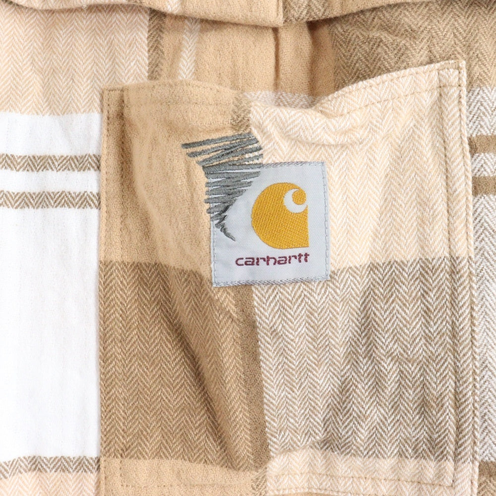Carhartt WIP(カーハート ダブリューアイピー) × INVINCIBLE 24AW L/S WORK SHIRT MAX コラボ フランネル チェック ワークシャツ インビンシブル A242060-24F