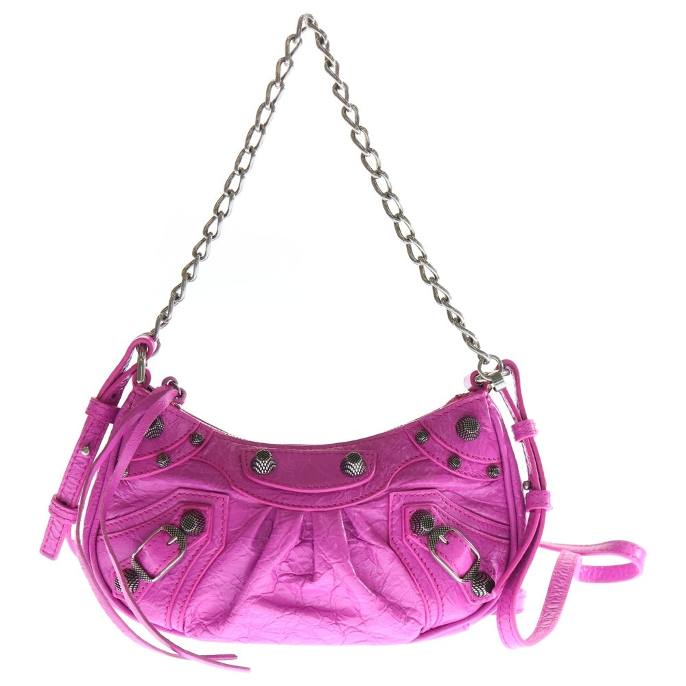 BALENCIAGA(バレンシアガ) ルカゴール ショルダーバッグ レザー ピンク