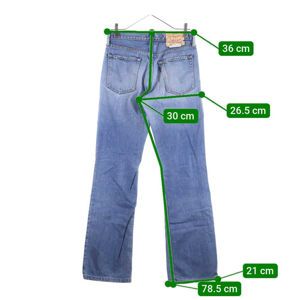 Levi's(リーバイス) 00S 517 ボタン裏V14 スモールe ジップフライ ブーツカット デニムパンツ インディゴ 517-03
