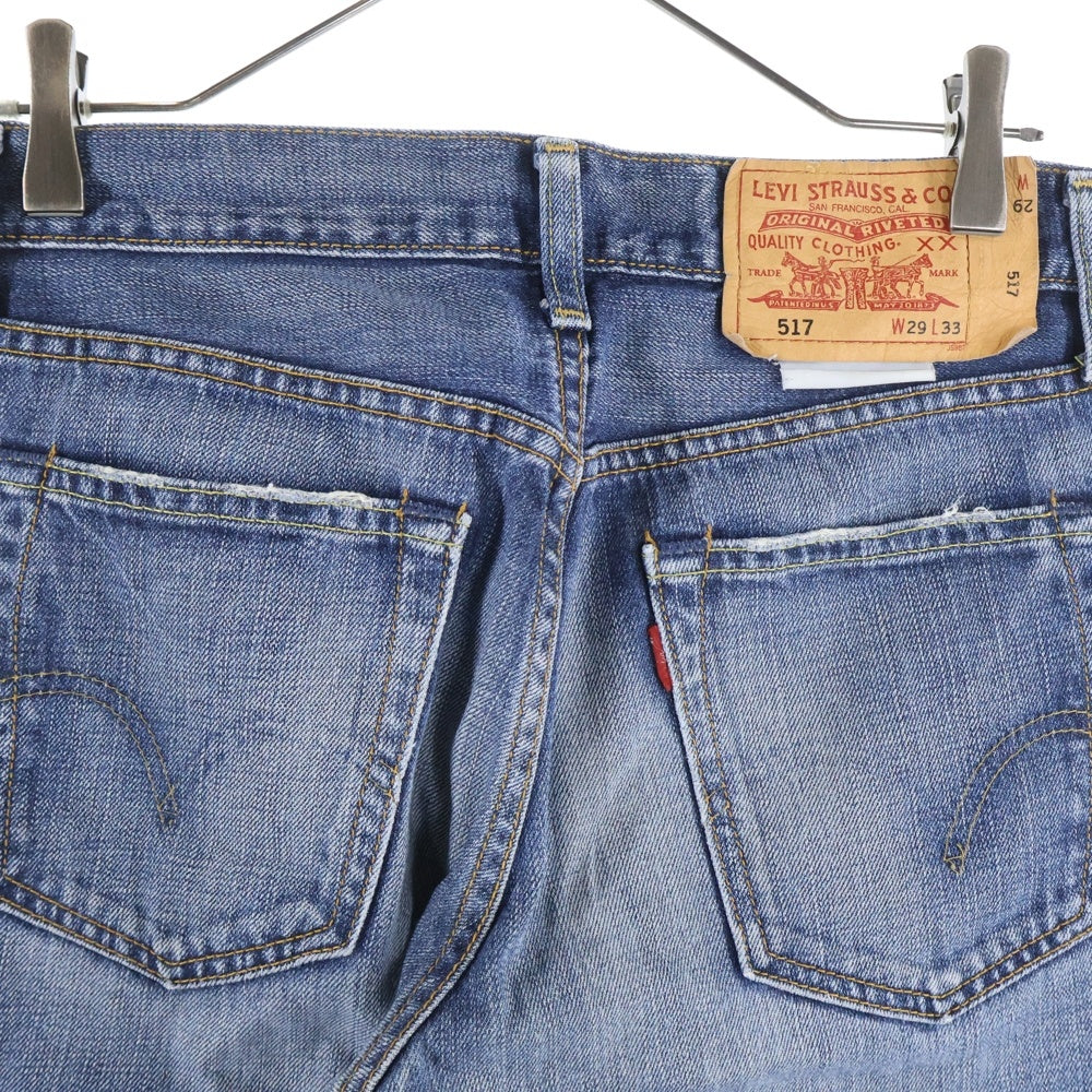 Levi's(リーバイス) 00S 517 ボタン裏V11 スモールe ジップフライ ブーツカット デニムパンツ インディゴ 517-03