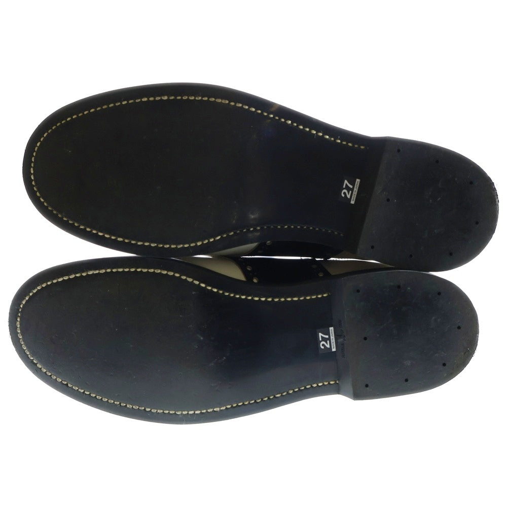 REGAL(リーガル) ×GLAD HAND グラッド ハンド ウイングチップ レザードレスシューズ ブラック/ホワイト 606S