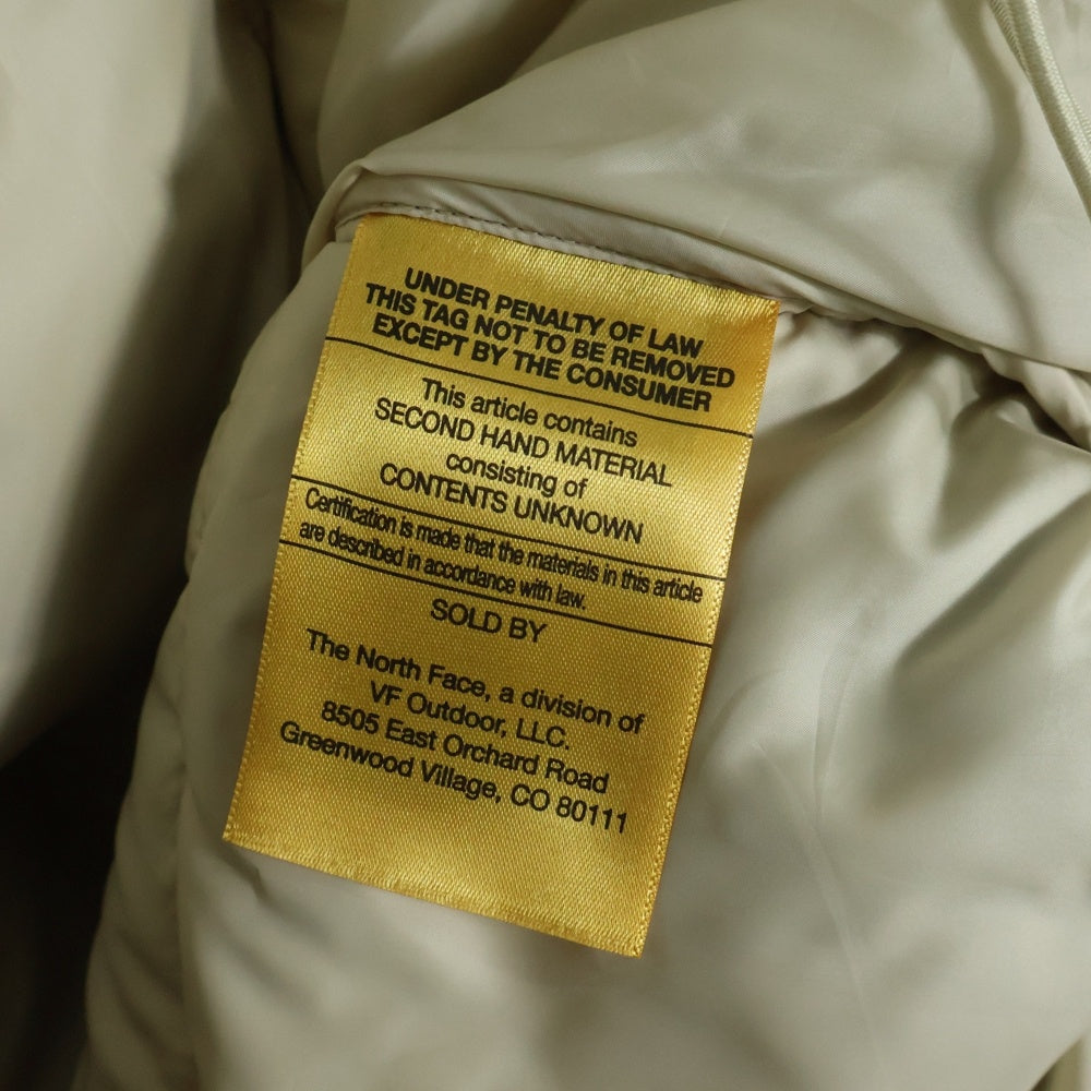 THE NORTH FACE(ザノースフェイス) SHERPA NUPTSE JACKET シェルパ ボア切替 ヌプシダウンジャケット ベージュ/ホワイト NF0A5A84