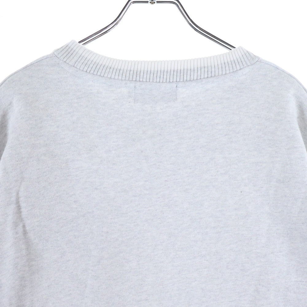 X-LARGE(エクストララージ) 22AW FELT LOGO CREWNECK SWEAT フロントフェルトロゴ クルーネック スウェット トレーナー グレー 101224012024