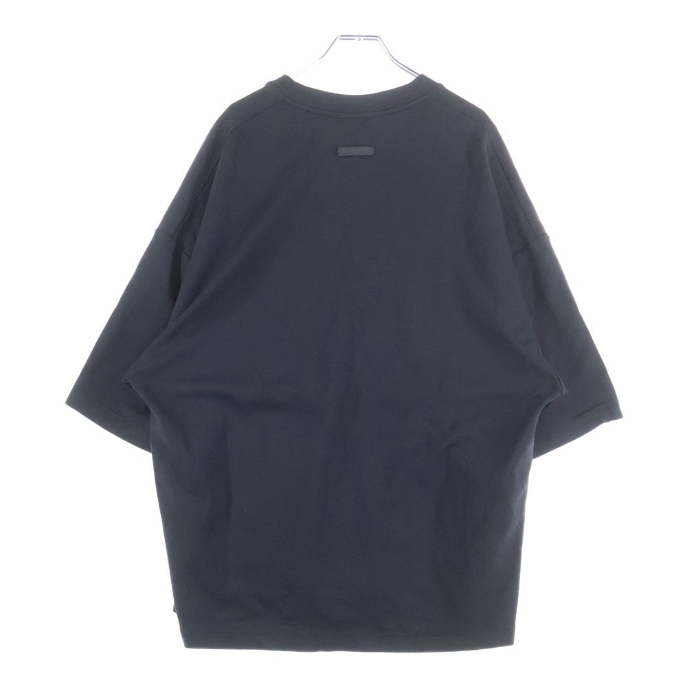 FEAR OF GOD(フィアオブゴッド) リヨセル混 Vネック カットソー オーバーサイズ 半袖Tシャツ ブラック