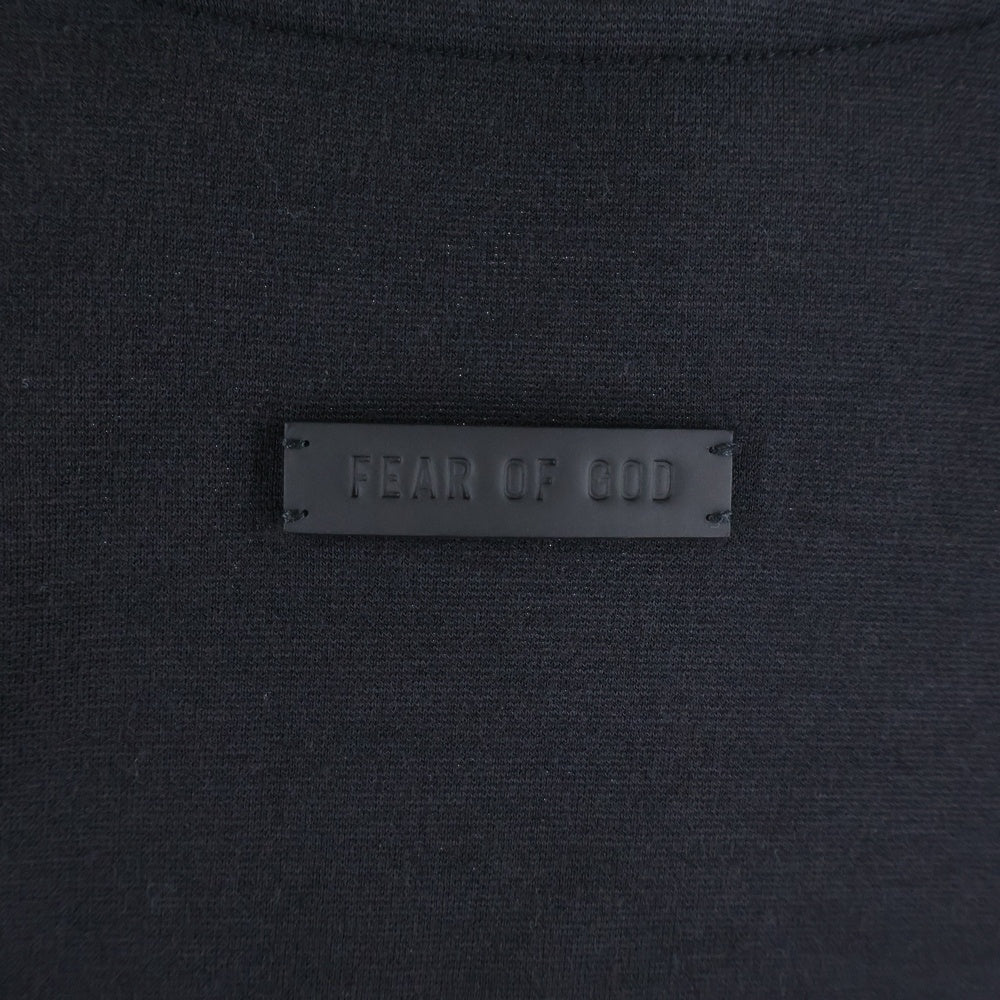 FEAR OF GOD(フィアオブゴッド) リヨセル混 Vネック カットソー オーバーサイズ 半袖Tシャツ ブラック