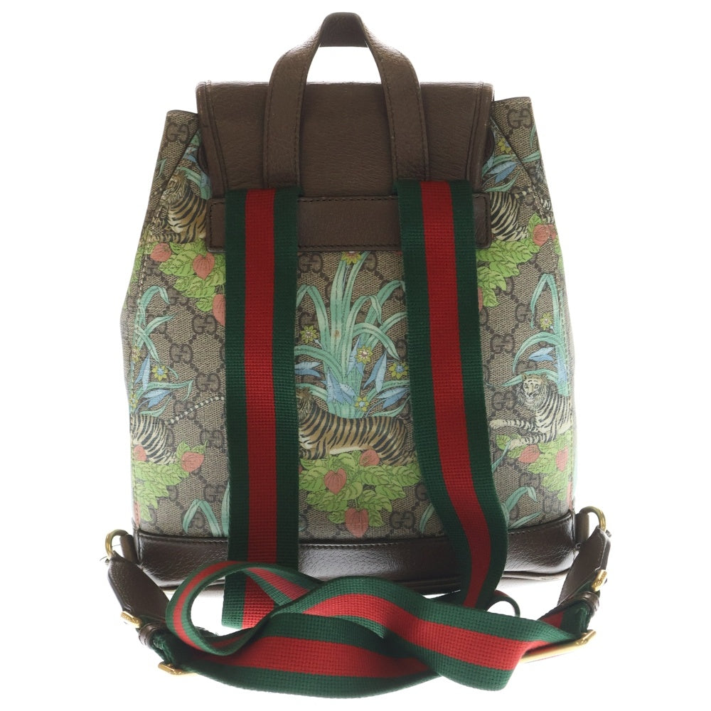 GUCCI(グッチ) TIGER GG BACKPACK タイガー GGスプリーム PVCバックパック リュックサック ベージュ 674147 UTBDC 9885 レディース