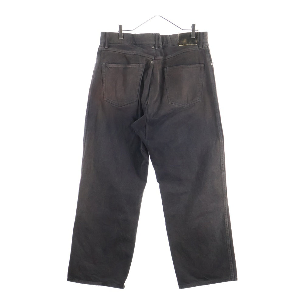 VISVIM(ヴィスヴィム) 22AW SS HAKAMA PANTS CMYK BLK コットンデニム ワイド 袴パンツ ブラウン 0122205005019