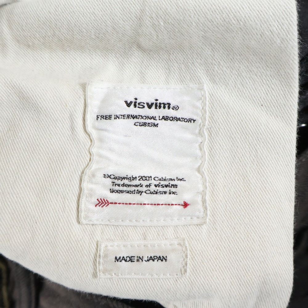 VISVIM(ヴィスヴィム) 22AW SS HAKAMA PANTS CMYK BLK コットンデニム ワイド 袴パンツ ブラウン 0122205005019