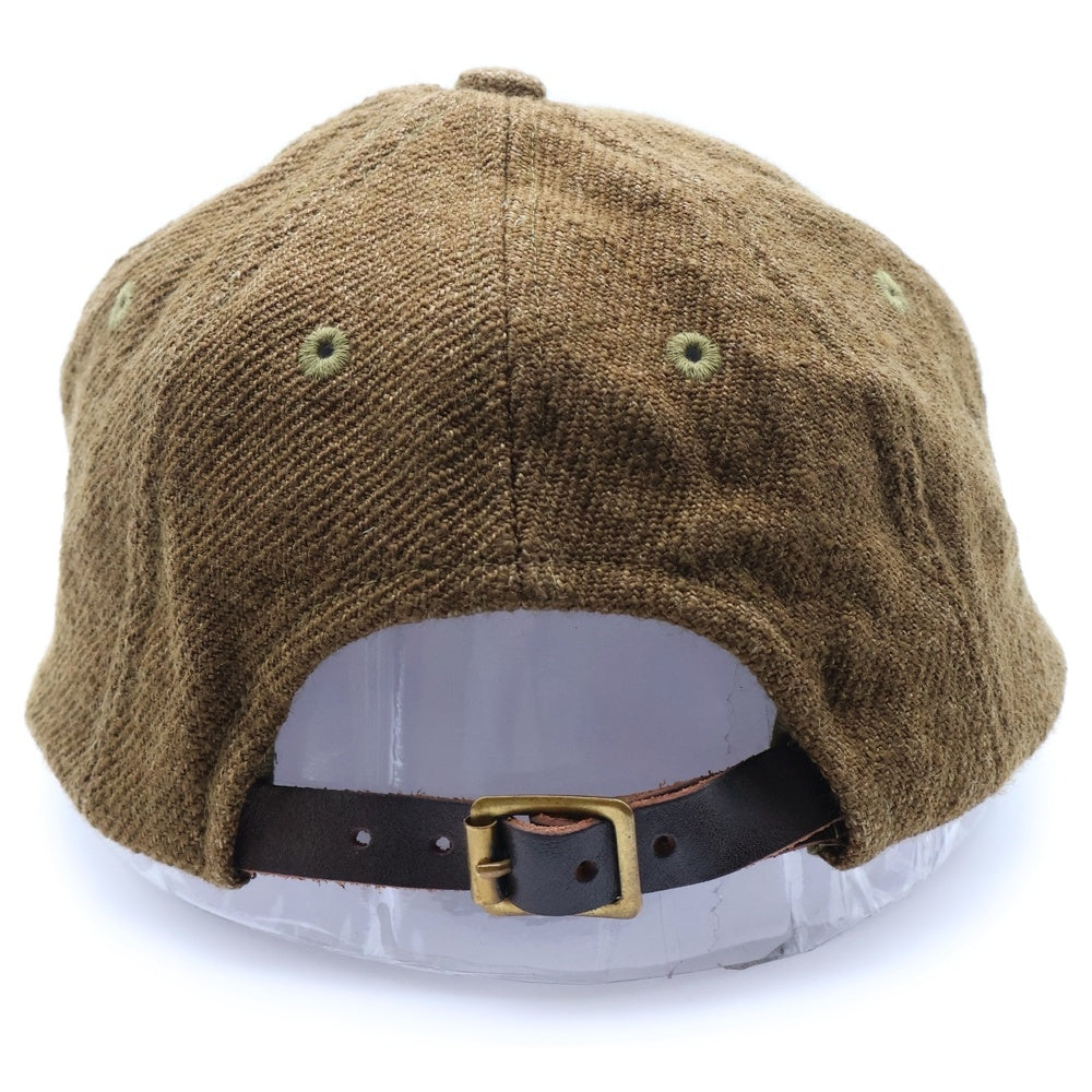 VISVIM(ヴィスヴィム) 24AW EXCELSIOR II CAP エクセルシオール ウールリネン フロント刺繍 8パネルキャップ ブラウン 0124203003014