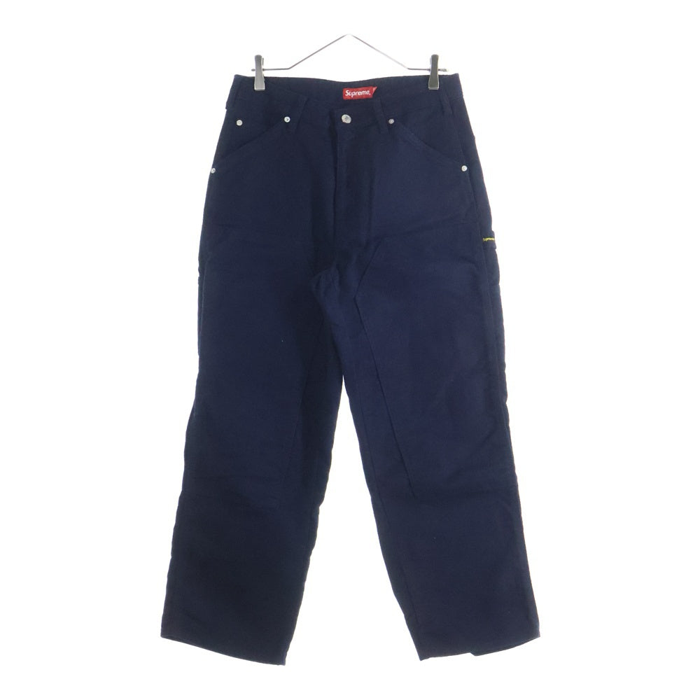 SUPREME(シュプリーム) 22AW Moleskin Double Knee Painter Pants モールスキン ダブルニー ペインター ネイビー ブラック