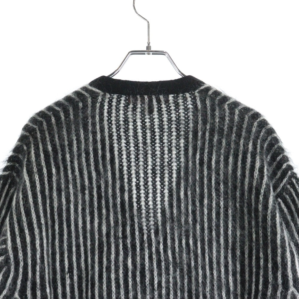 SUPREME(シュプリーム) 25SS 2-Tone Mohair Cardigan ツートーン モヘアニット カーディガン ブラック/ホワイト