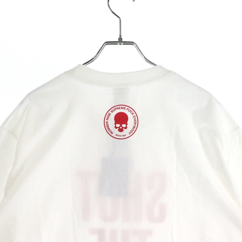 SUPREME(シュプリーム) 25AW ×NUMBER NINE Shut Up Tee ナンバーナイン シャットアップ クルーネック カットソー 半袖Tシャツ ホワイト
