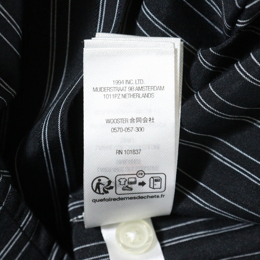 SUPREME(シュプリーム) 25AW Pinstripe Shirt ピンストライプ柄 長袖シャツ ネイビー