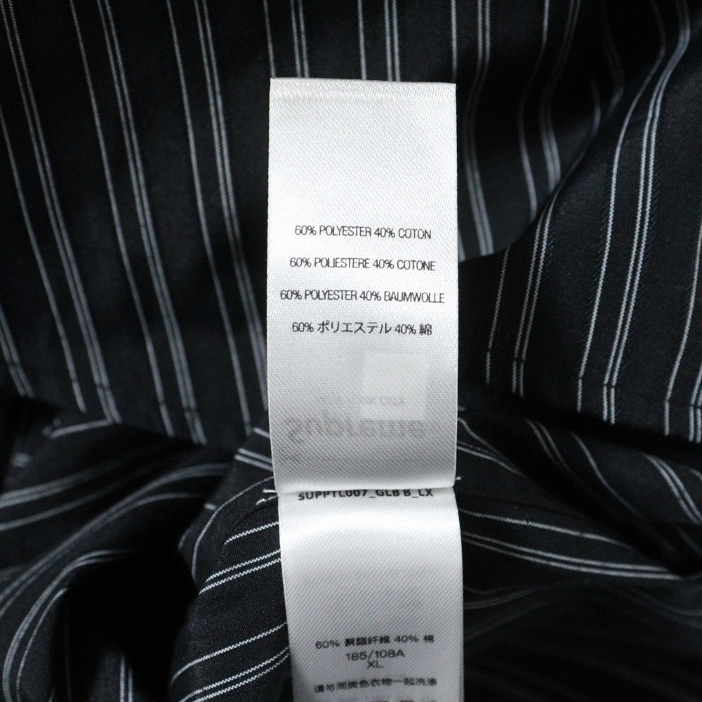 SUPREME(シュプリーム) 25AW Pinstripe Shirt ピンストライプ柄 長袖シャツ ネイビー