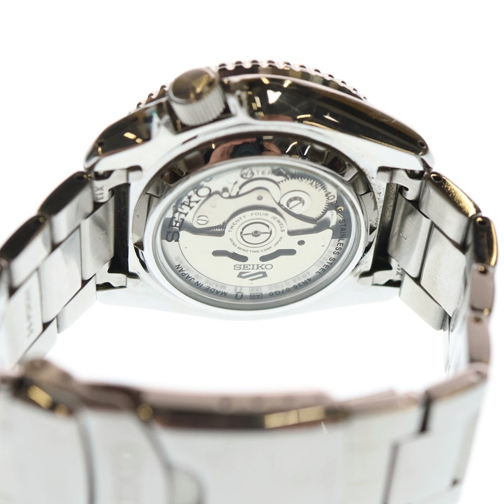 SEIKO(セイコー) 5スポーツ オレンジ文字盤 ステンレス 自動巻き 腕時計