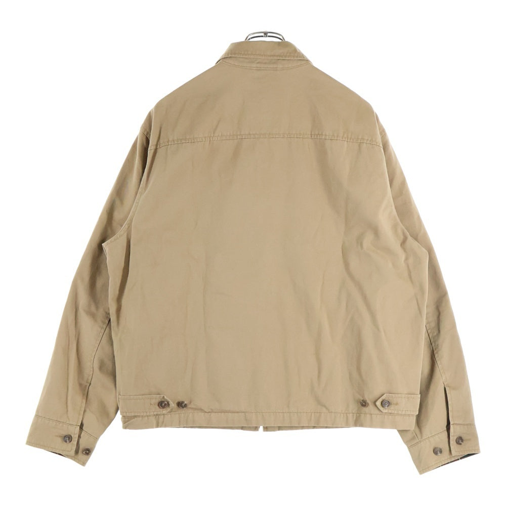 POLO RALPH LAUREN(ポロラルフローレン) 90S VINTAGE JACKET ヴィンテージ 胸ワンポイント刺繍 裏地チェック ジャケット スウィングトップ ブラウン