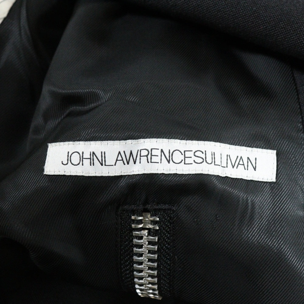 JOHN LAWRENCE SULLIVAN(ジョンローレンスサリバン) 20SS ウールダブルブレストジップコート ブラック 1A001-0220-07