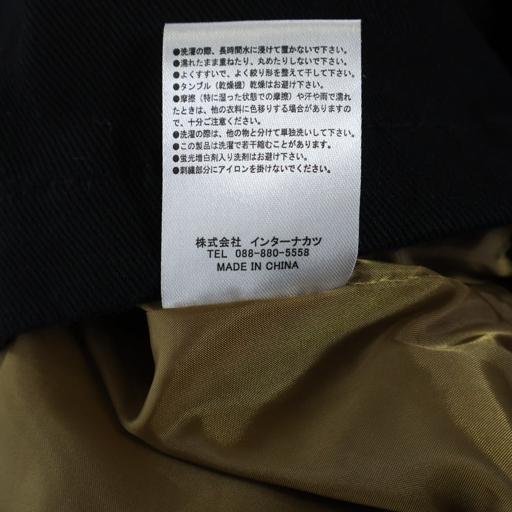 NO BRAND(ノーブランド) 【33 DEGREES サーティスリーディグリーズ】DESENT MEET JACKET エンブロイダリー ジップアップ ジャケット ブルゾン ブラック 3301710-104