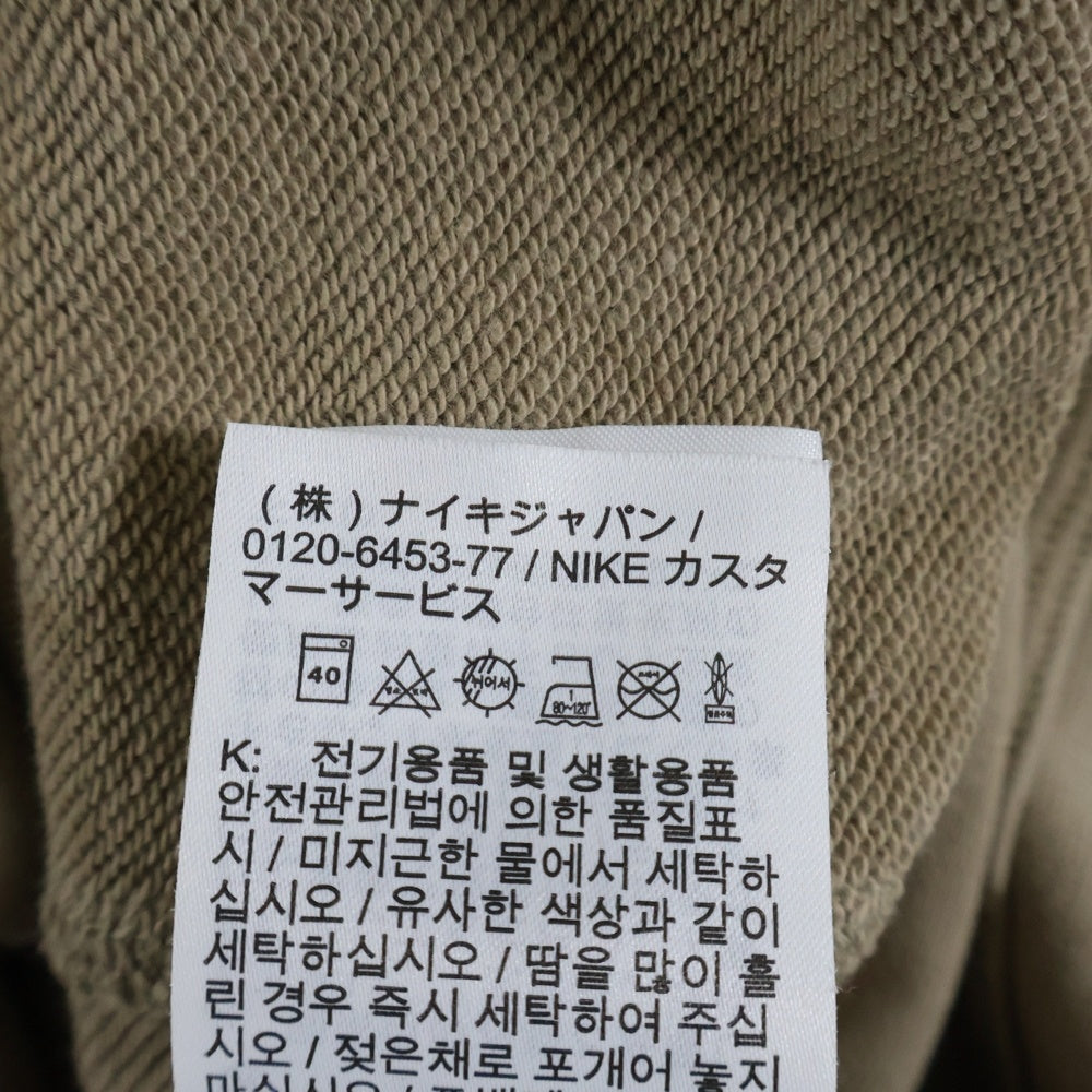 NIKE(ナイキ) CLUB FT CREW クラブフランチ ロゴエンブロイダリー クルーネック スウェットトレーナー ベージュ 637903-247