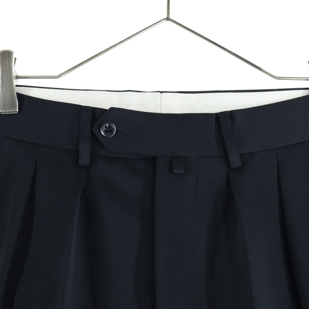 NEAT(ニート) ツータック ツイスト スラックス ブラック