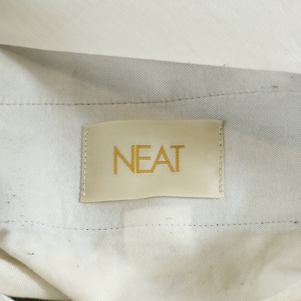 NEAT(ニート) ツータック ツイスト スラックス ブラック