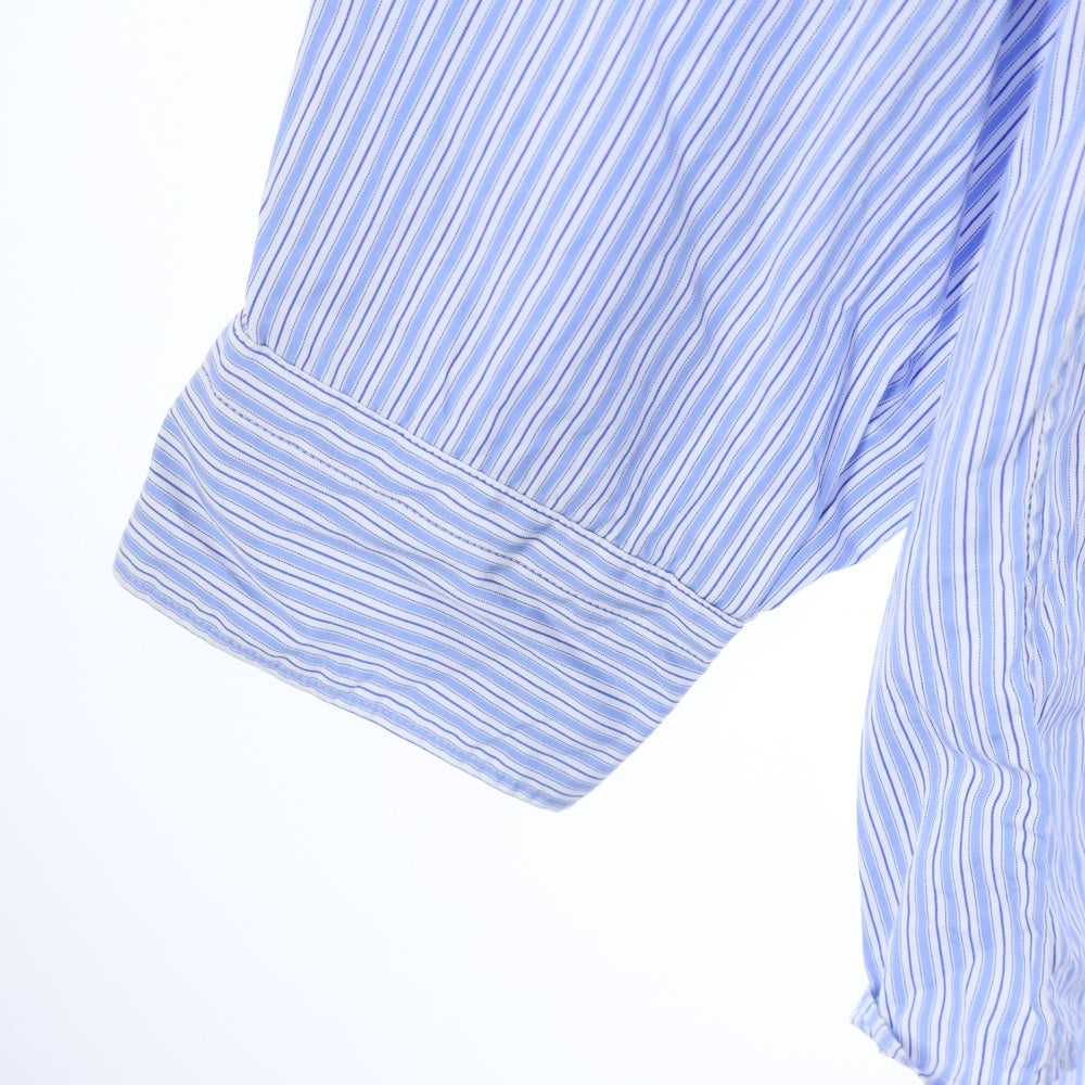 Graphpaper(グラフペーパー) ×SOKTAS ×ソクタス ストライプ バンドカラー ロングスリーブシャツ ブルー GM234-50105