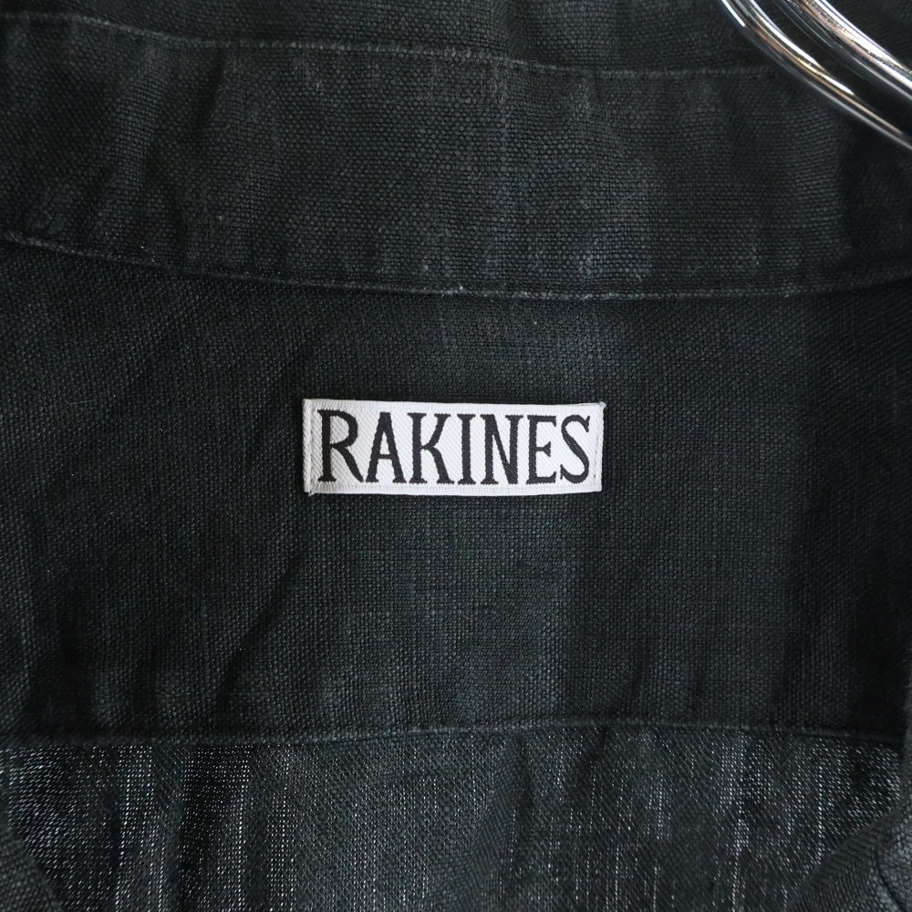 RAKINES(ラキネス) 襟付き 4ボタン ユーティリティ 半袖シャツ ダークグリーン 09S23SS180S