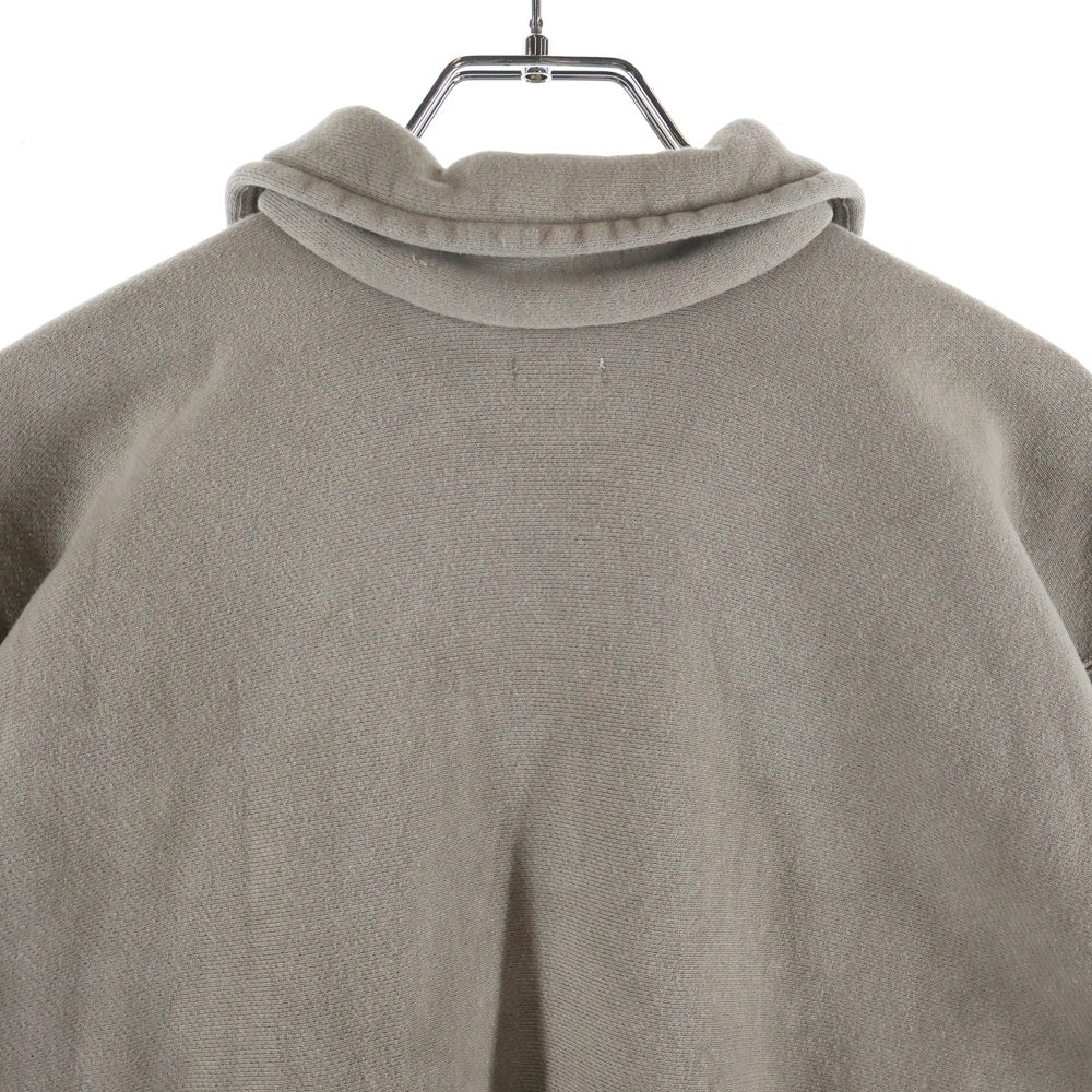 A.PRESSE(アプレッセ) VINTAGE HALF ZIP SWEAT 襟付き ヴィンテージ ハーフジップ スウェット ベージュ 25AAP-05-80