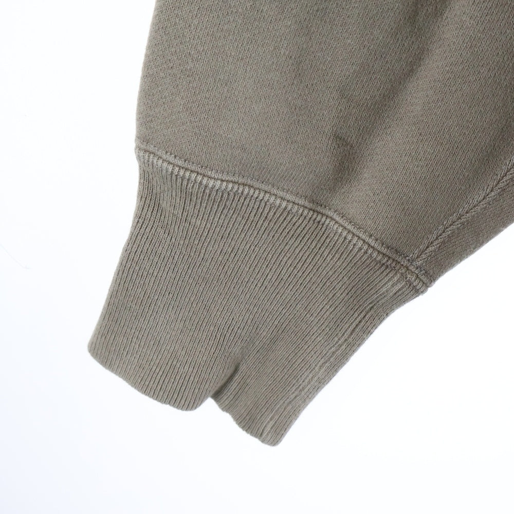 A.PRESSE(アプレッセ) VINTAGE HALF ZIP SWEAT 襟付き ヴィンテージ ハーフジップ スウェット ベージュ 25AAP-05-80