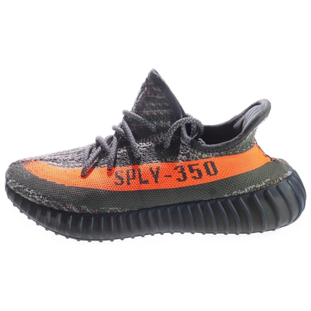 adidas(アディダス) YEEZY BOOST 350 V2 CABON BELUGA イージーブースト カーボン ベルーガ ローカットスニーカー グレー/オレンジ US7.5/25.5cm HQ7045