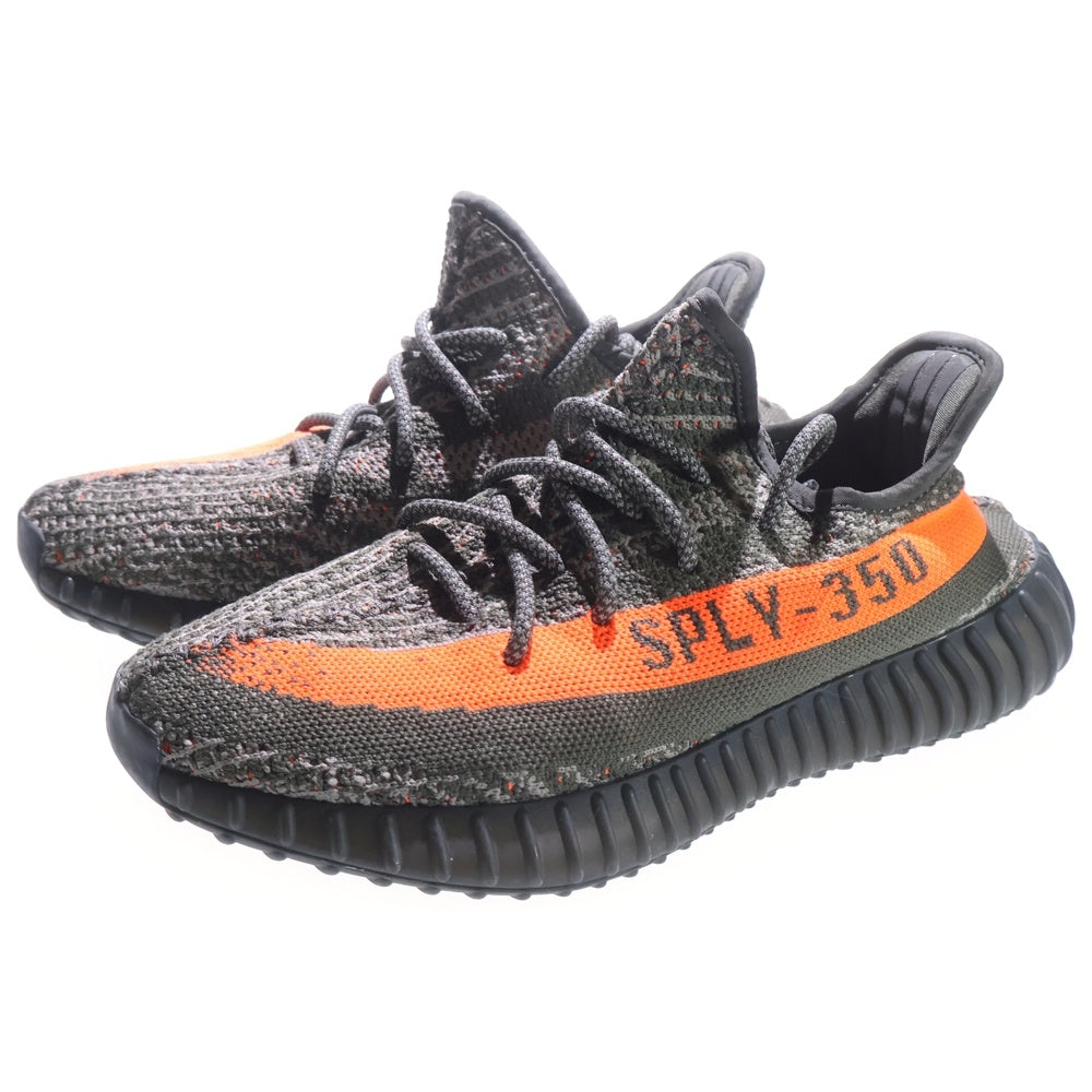 adidas(アディダス) YEEZY BOOST 350 V2 CABON BELUGA イージーブースト カーボン ベルーガ ローカットスニーカー グレー/オレンジ US7.5/25.5cm HQ7045
