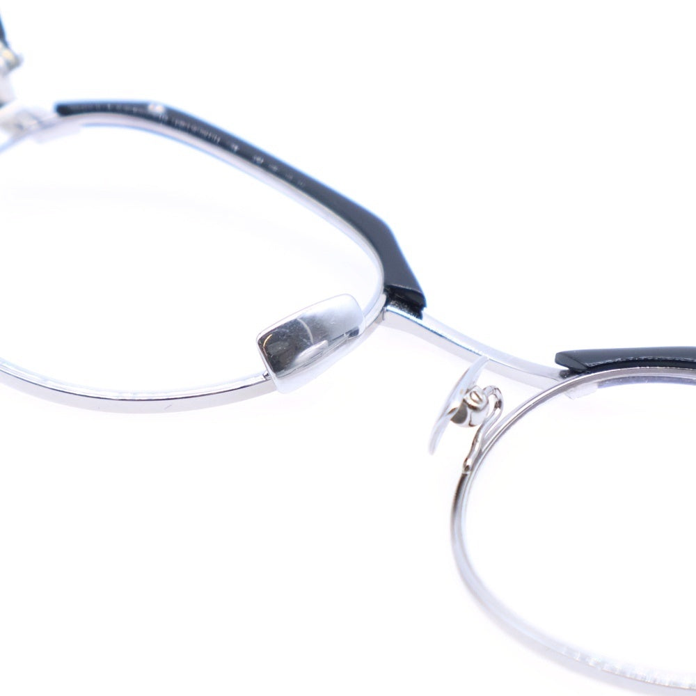 SAINT LAURENT PARIS(サンローランパリ) ラウンドシェイプ メタルフレーム メガネ サングラス 眼鏡 シルバー SL124-001