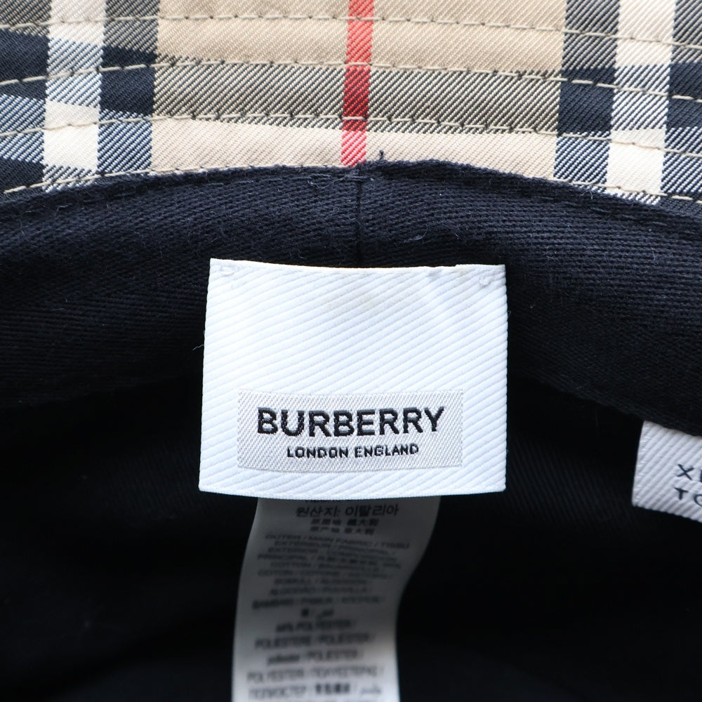 BURBERRY(バーバリー) ヴィンテージチェック パネル バケットハット ベージュ 8026927