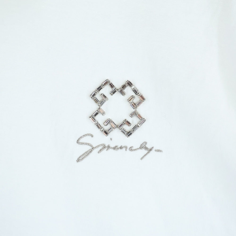 GIVENCHY(ジバンシィ) ロゴ刺繍入り 長袖Tシャツ カットソー ホワイト BM71MH3YPP