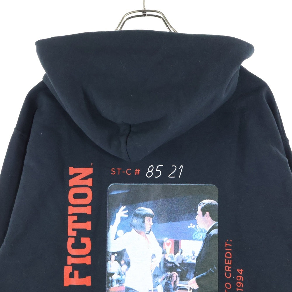 WACKO MARIA(ワコマリア) ×PULP FICTION PULLOVER HOODED SWEAT SHIRT TYPE-3 パルプフィクション プルオーバーフーデッドスウェットシャツ パーカー ブラック PF-WM-SS10