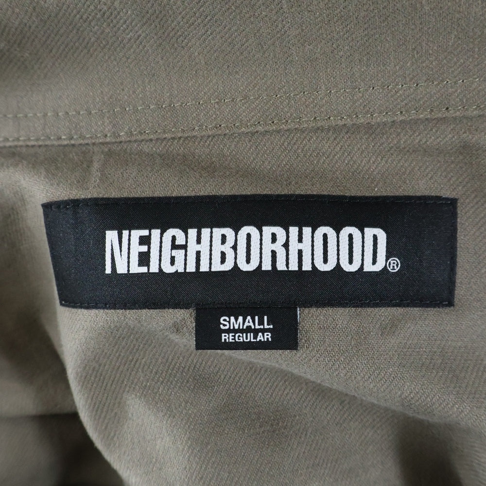 NEIGHBORHOOD(ネイバーフッド) 25AW FATIGUE SHIRT LS ファティーグ ミリタリー 長袖シャツ ブラウン 252TSNH-SHM09