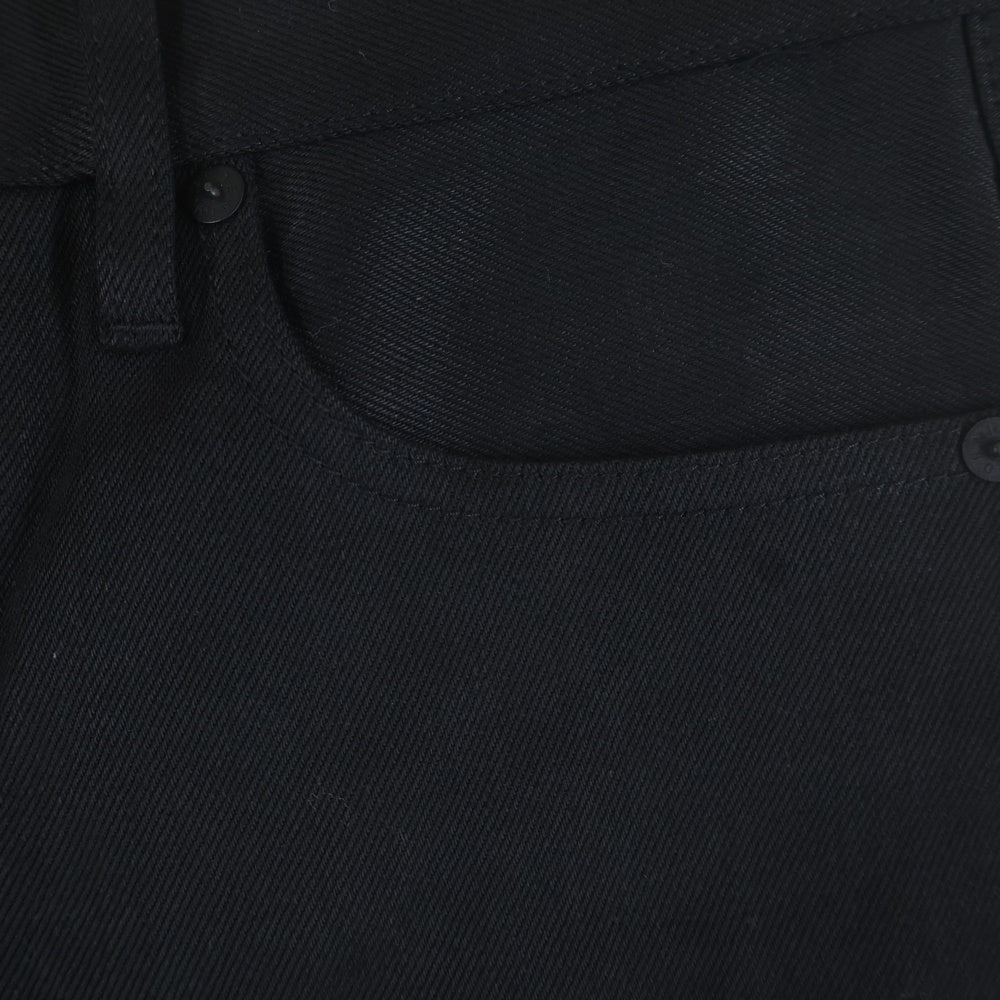 MINEDENIM(マインデニム) 101 Standard Slim OWS スタンダードスリム ボタンフライ スキニーパンツ ブラック FPKH101NST-99-302-2