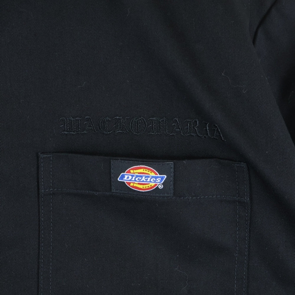WACKO MARIA(ワコマリア) 25SS ×DICKIES WORK SHIRT TYPE-1 ディッキーズ 半袖ワークシャツ ブラック 25SS-WMS-DC01