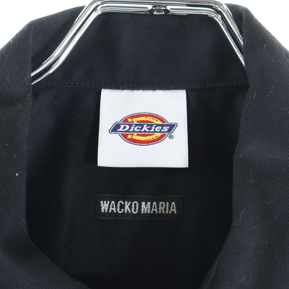 WACKO MARIA(ワコマリア) 25SS ×DICKIES WORK SHIRT TYPE-1 ディッキーズ 半袖ワークシャツ ブラック 25SS-WMS-DC01