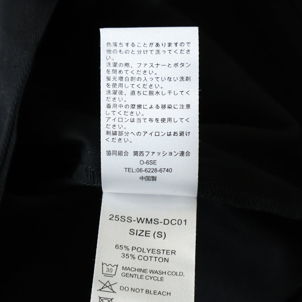 WACKO MARIA(ワコマリア) 25SS ×DICKIES WORK SHIRT TYPE-1 ディッキーズ 半袖ワークシャツ ブラック 25SS-WMS-DC01