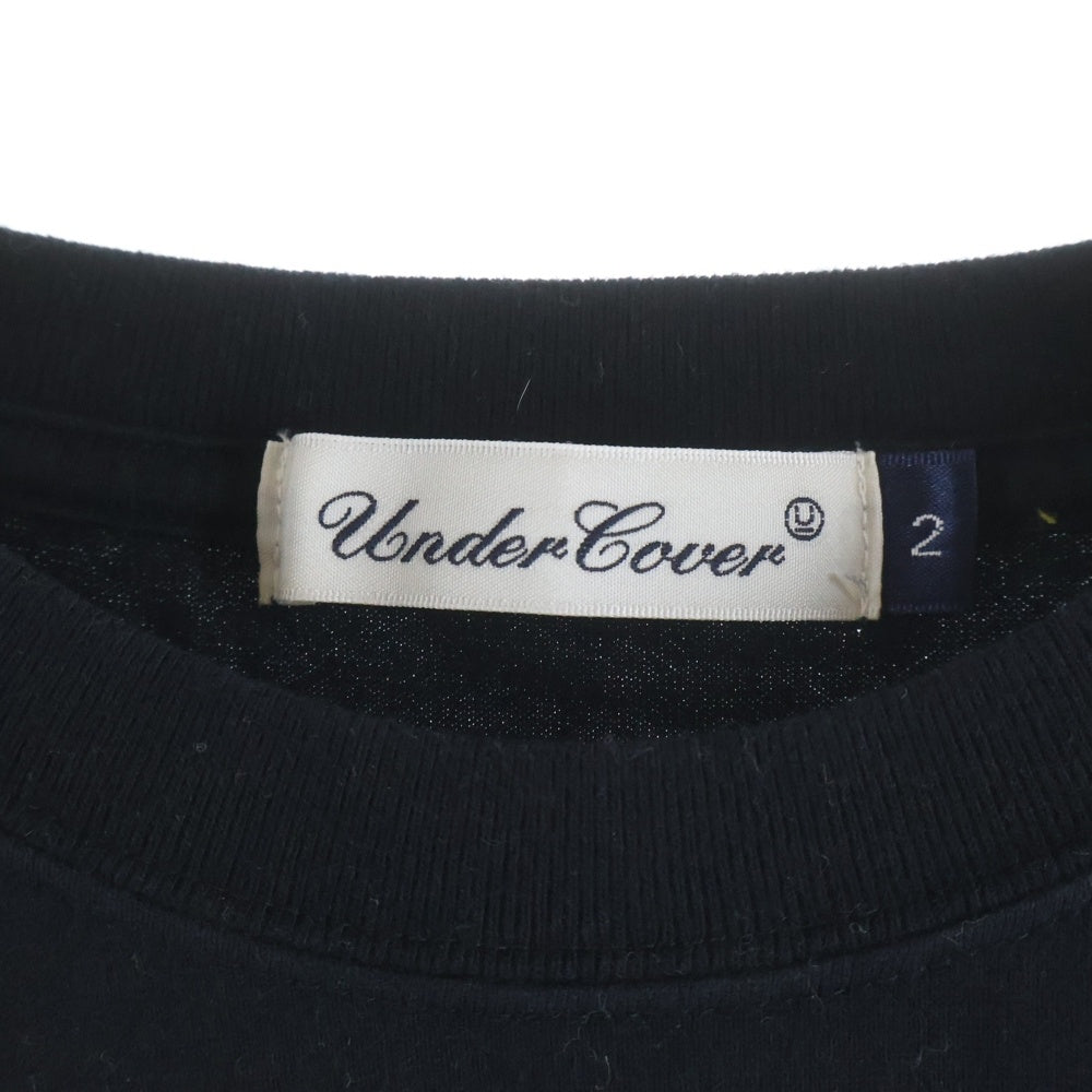 UNDERCOVER(アンダーカバー) 25SS グラフィックロゴプリント 半袖Tシャツ カットソー ブラック UC1E3807