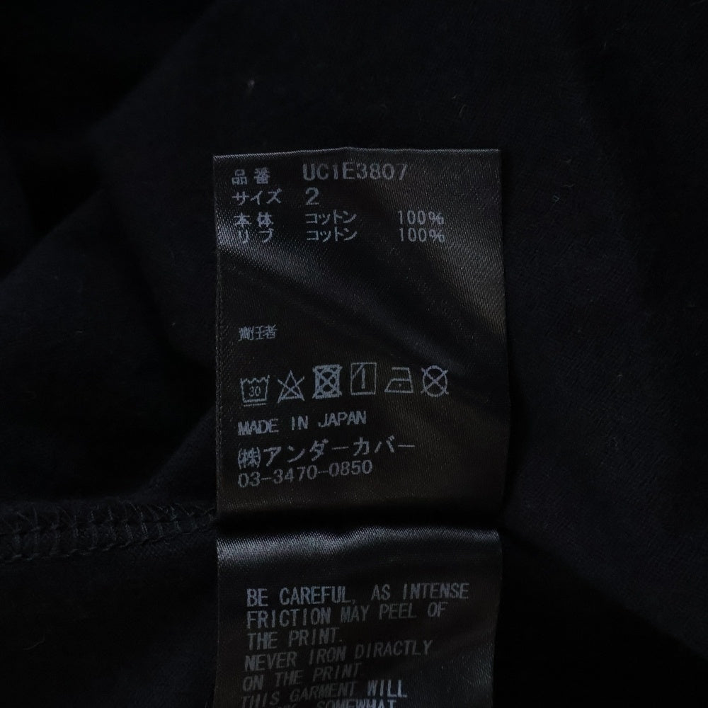 UNDERCOVER(アンダーカバー) 25SS グラフィックロゴプリント 半袖Tシャツ カットソー ブラック UC1E3807