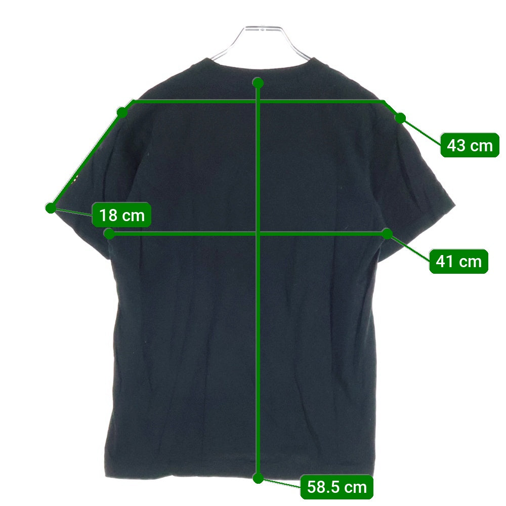 Lewis Leathers(ルイスレザー) LIGHTNING ZIPPERS ライトニングジッパー フロントプリント 半袖Tシャツ カットソー ブラック