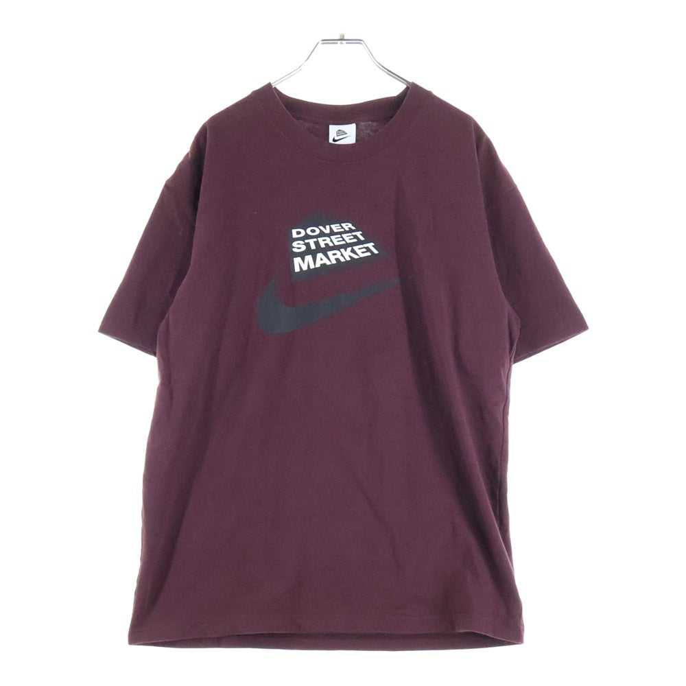 NIKE(ナイキ) ×DSM Mens T-Shirt ドーバーストリートマーケット フロントプリント 半袖Tシャツ カットソー バーガンディー IH3205-652