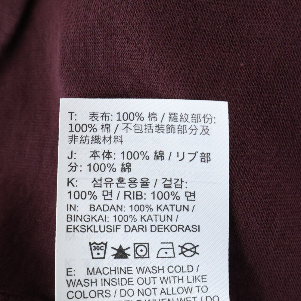NIKE(ナイキ) ×DSM Mens T-Shirt ドーバーストリートマーケット フロントプリント 半袖Tシャツ カットソー バーガンディー IH3205-652
