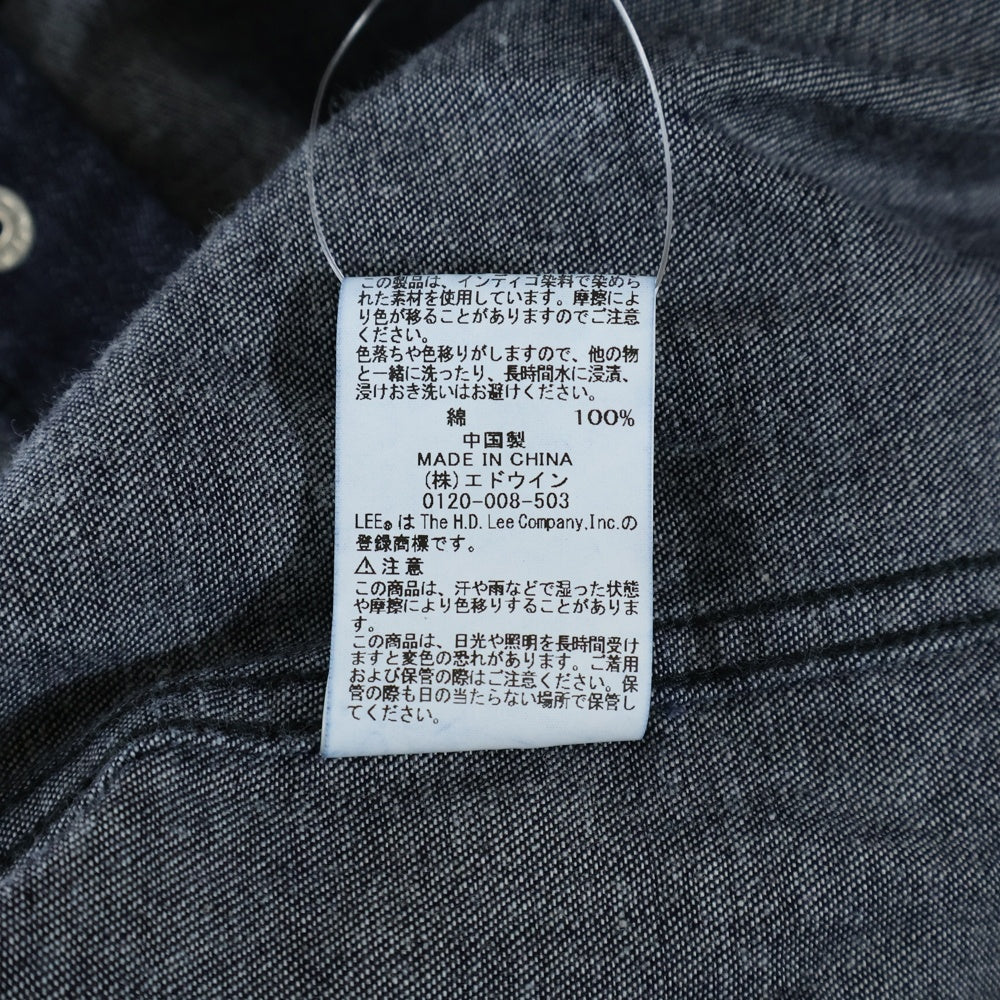 WACKO MARIA(ワコマリア) 24SS ×LEE DENIM WESTERN SHIRT リー デニムウエスタン長袖シャツ インディゴ 24SS-WMS-LE01